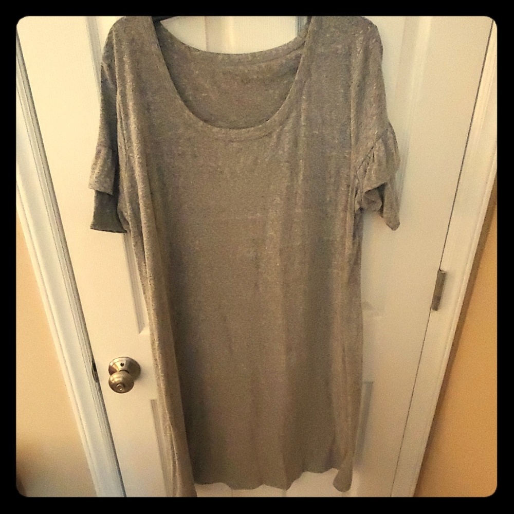 Grey maternity dress